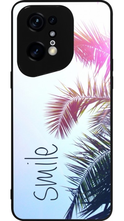 OPPO Find X5 Pro Case Hülle - Silikon schwarz Smile 05