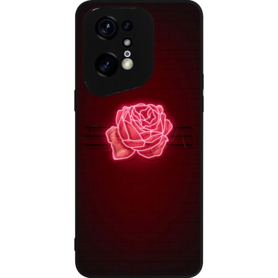 OPPO Find X5 Pro Case Hülle - Silikon schwarz Spring 23 neon rose