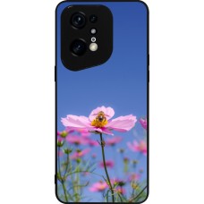 Coque OPPO Find X5 Pro - Silicone rigide noir Bee on a flower Spring 2026