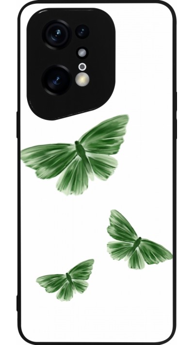 OPPO Find X5 Pro Case Hülle - Silikon schwarz Butterflies Spring 2026