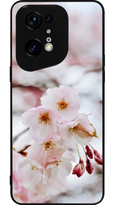 OPPO Find X5 Pro Case Hülle - Silikon schwarz Cherry tree Spring 2026