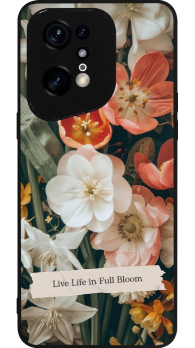 OPPO Find X5 Pro Case Hülle - Silikon schwarz Full Bloom Spring 2026