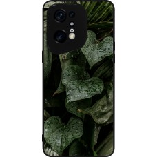 OPPO Find X5 Pro Case Hülle - Silikon schwarz Spring 23 fresh plants