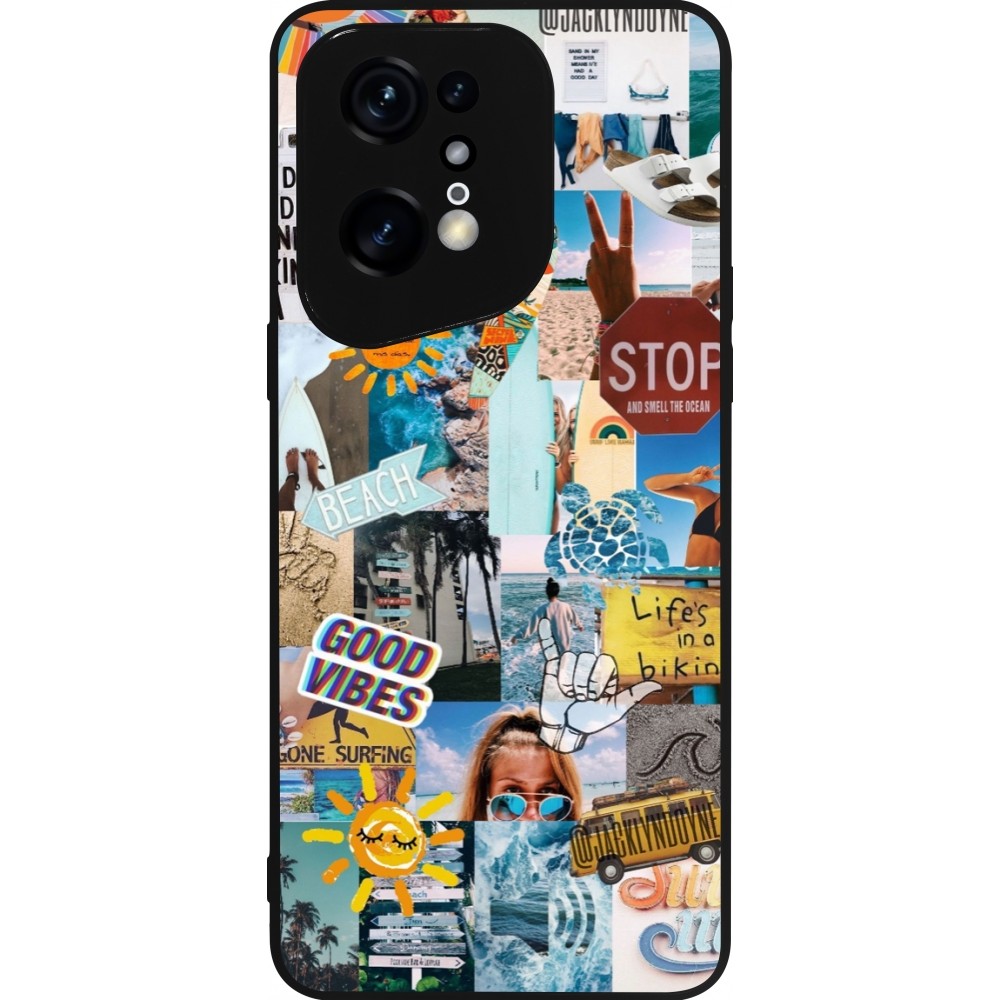 OPPO Find X5 Pro Case Hülle - Silikon schwarz Summer 2021 15