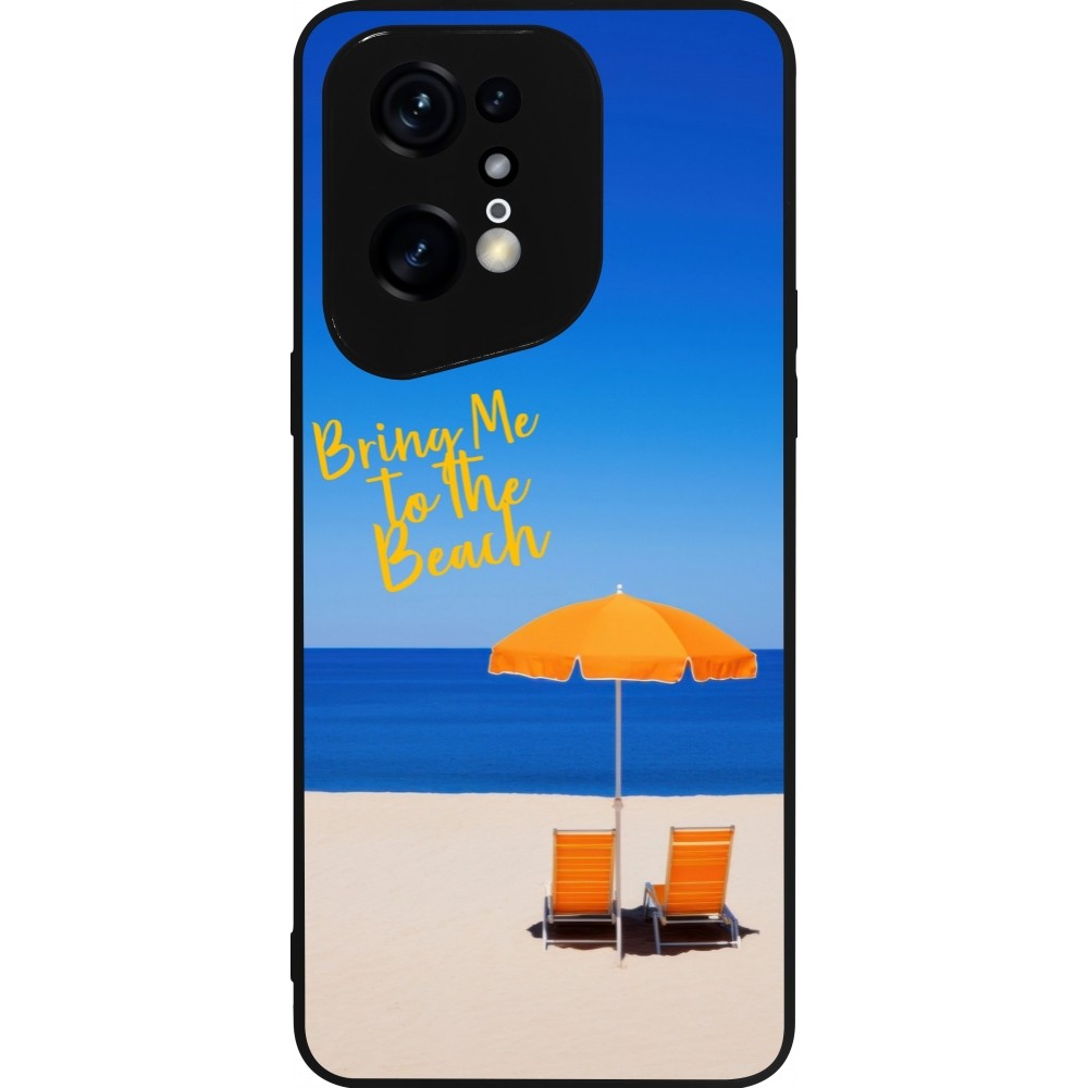 Coque OPPO Find X5 Pro - Silicone rigide noir Summer 2025 Bring me to the beach