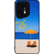 Coque OPPO Find X5 Pro - Silicone rigide noir Summer 2025 Bring me to the beach