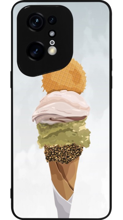 Coque OPPO Find X5 Pro - Silicone rigide noir Summer 2025 Cornet