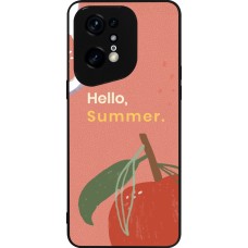 Coque OPPO Find X5 Pro - Silicone rigide noir Summer 2025 Hello summer