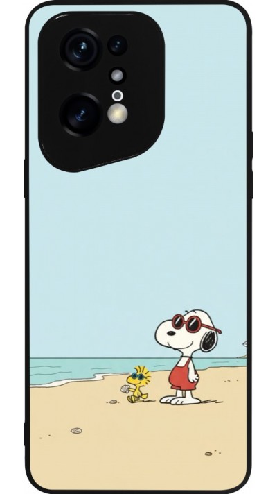 OPPO Find X5 Pro Case Hülle - Silikon schwarz Snoopy on the beach Summer 2026
