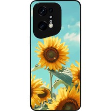 OPPO Find X5 Pro Case Hülle - Silikon schwarz Sunflowers Summer 2026