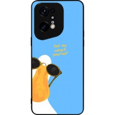 OPPO Find X5 Pro Case Hülle - Silikon schwarz Tell me about yourself Summer 2026