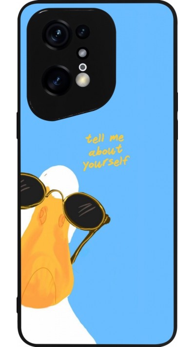 OPPO Find X5 Pro Case Hülle - Silikon schwarz Tell me about yourself Summer 2026