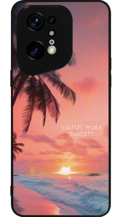 OPPO Find X5 Pro Case Hülle - Silikon schwarz Watch more sunsets Summer 2026