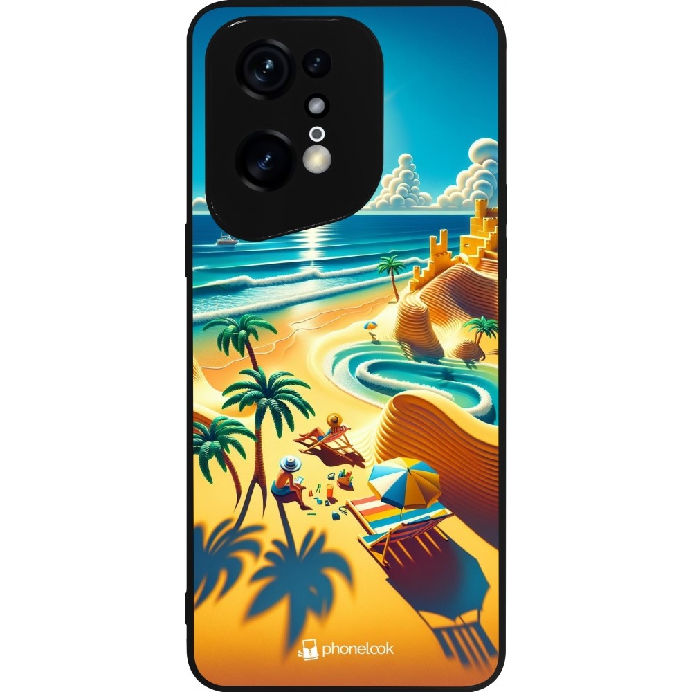 OPPO Find X5 Pro Case Hülle - Silikon schwarz Sonnenuntergang Brise