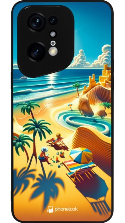 OPPO Find X5 Pro Case Hülle - Silikon schwarz Sonnenuntergang Brise