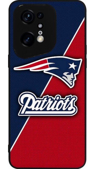 Coque OPPO Find X5 Pro - Silicone rigide noir Super Bowl 26 Patriots 1