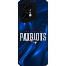 Coque OPPO Find X5 Pro - Silicone rigide noir Super Bowl 26 Patriots 2