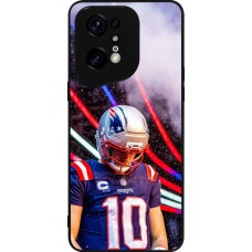 Coque OPPO Find X5 Pro - Silicone rigide noir Super Bowl 26 Patriots 3
