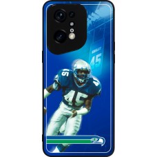 Coque OPPO Find X5 Pro - Silicone rigide noir Super Bowl 26 Seattle 1