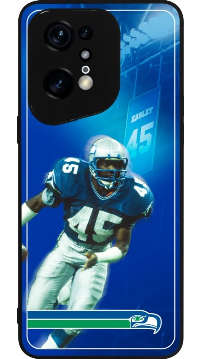 Coque OPPO Find X5 Pro - Silicone rigide noir Super Bowl 26 Seattle 1