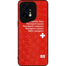 OPPO Find X5 Pro Case Hülle - Silikon schwarz Swiss Passport