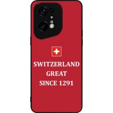 OPPO Find X5 Pro Case Hülle - Silikon schwarz Switzerland Great Since 1291
