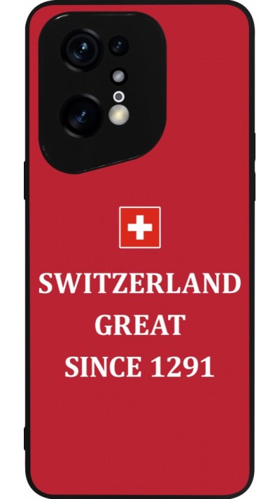 OPPO Find X5 Pro Case Hülle - Silikon schwarz Switzerland Great Since 1291