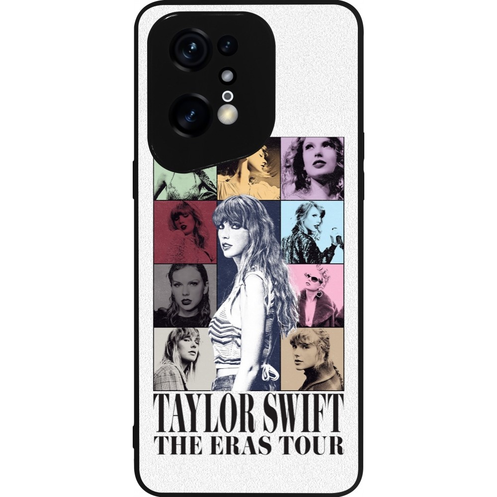 Coque OPPO Find X5 Pro - Silicone rigide noir Taylor Swift The Eras Tour