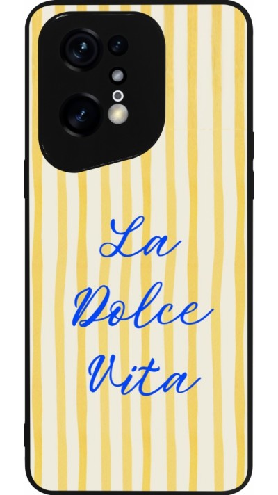 OPPO Find X5 Pro Case Hülle - Silikon schwarz The good life 2026