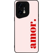 OPPO Find X5 Pro Case Hülle - Silikon schwarz Valentine 2024 amor