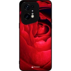 OPPO Find X5 Pro Case Hülle - Silikon schwarz Valentine 2022 Rose