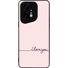 OPPO Find X5 Pro Case Hülle - Silikon schwarz Valentine 2023 i love you writing
