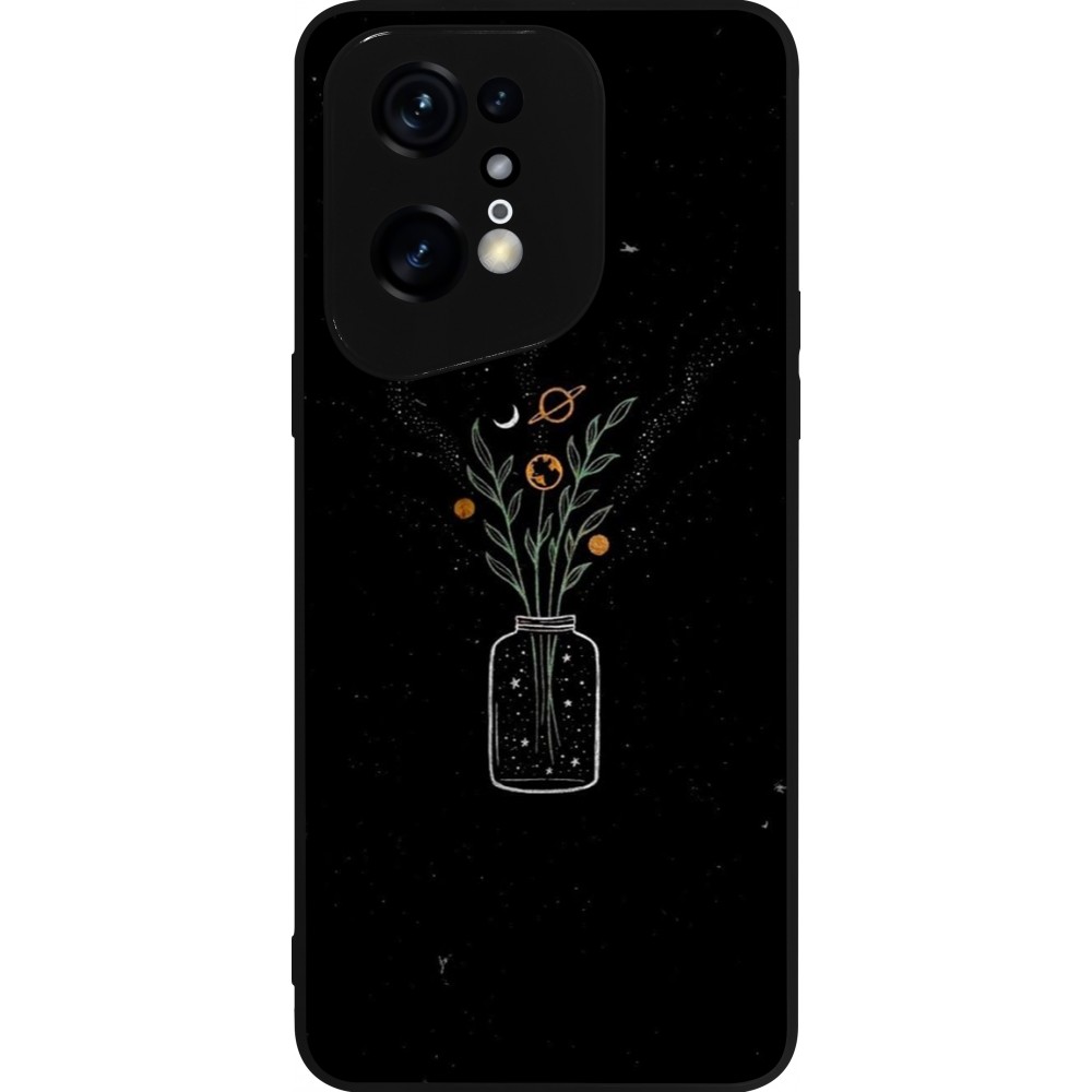 OPPO Find X5 Pro Case Hülle - Silikon schwarz Vase black