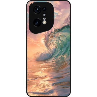 OPPO Find X5 Pro Case Hülle - Silikon schwarz Wave Sunset