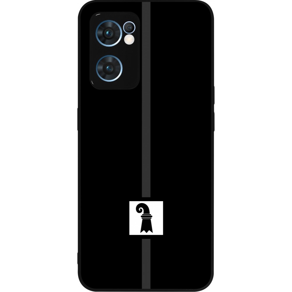 OPPO Reno7 5G Case Hülle - Silikon schwarz Kanton BS schwarz