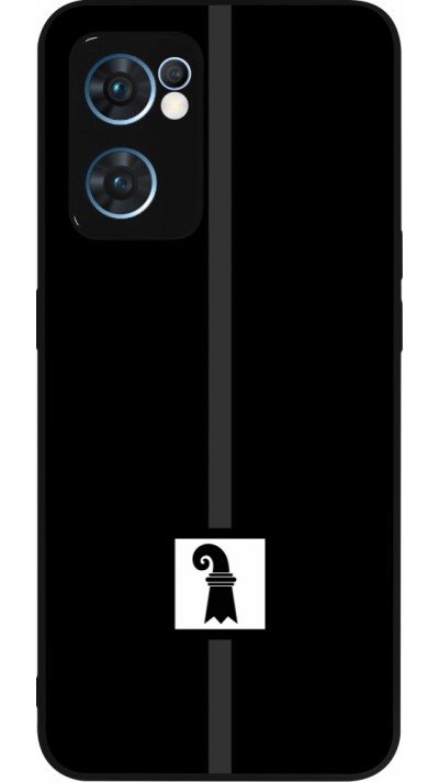 OPPO Reno7 5G Case Hülle - Silikon schwarz Kanton BS schwarz