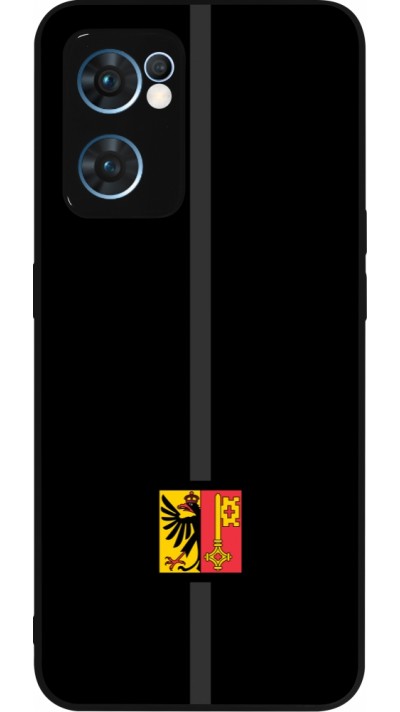 OPPO Reno7 5G Case Hülle - Silikon schwarz Kanton GE schwarz