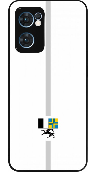 OPPO Reno7 5G Case Hülle - Silikon schwarz Kanton GR weiss
