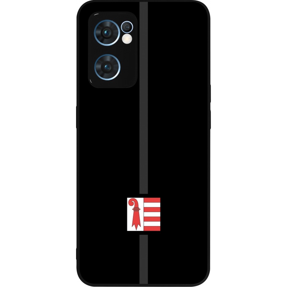OPPO Reno7 5G Case Hülle - Silikon schwarz Kanton JU schwarz