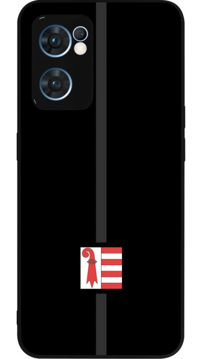 OPPO Reno7 5G Case Hülle - Silikon schwarz Kanton JU schwarz