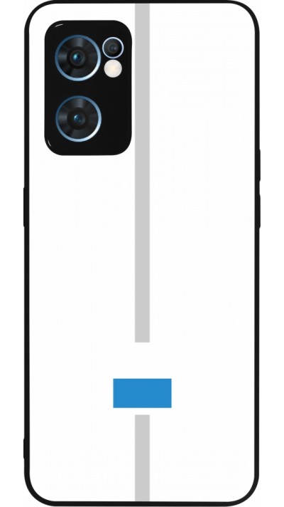 OPPO Reno7 5G Case Hülle - Silikon schwarz Kanton LU weiss