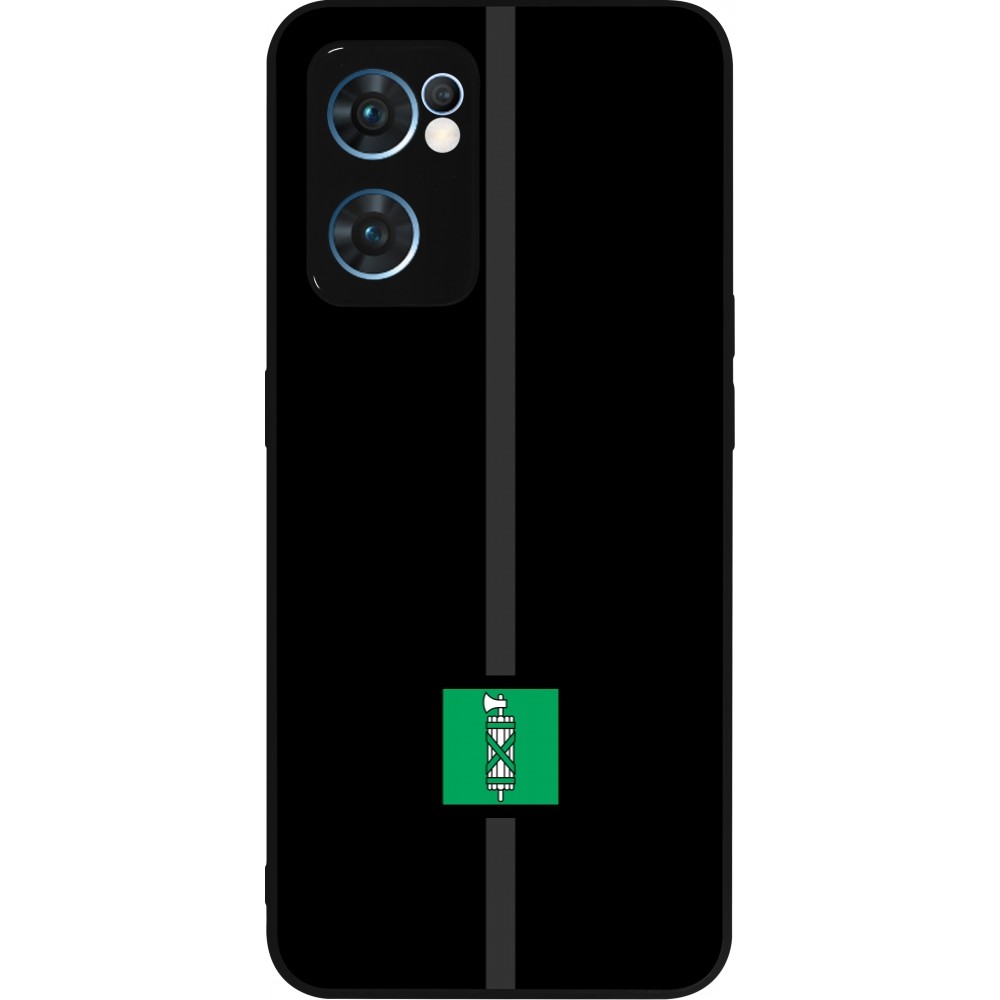 OPPO Reno7 5G Case Hülle - Silikon schwarz Kanton SG schwarz
