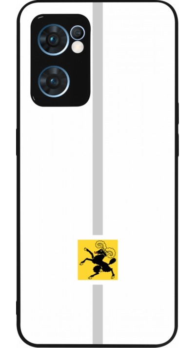 OPPO Reno7 5G Case Hülle - Silikon schwarz Kanton SH weiss