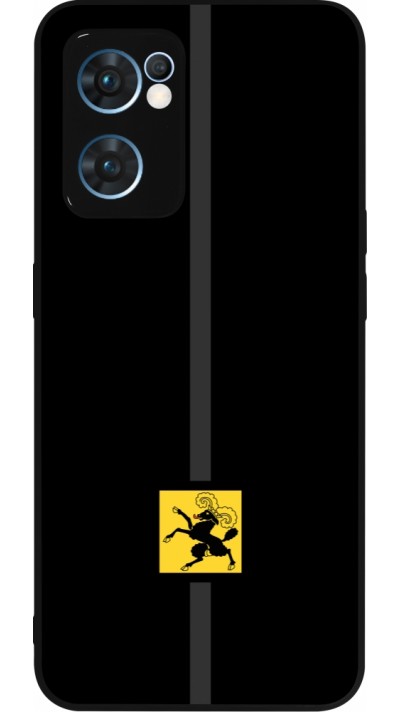 OPPO Reno7 5G Case Hülle - Silikon schwarz Kanton SH schwarz