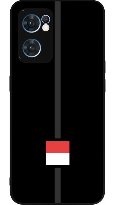 OPPO Reno7 5G Case Hülle - Silikon schwarz Kanton SO schwarz