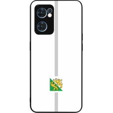 OPPO Reno7 5G Case Hülle - Silikon schwarz Kanton TG weiss