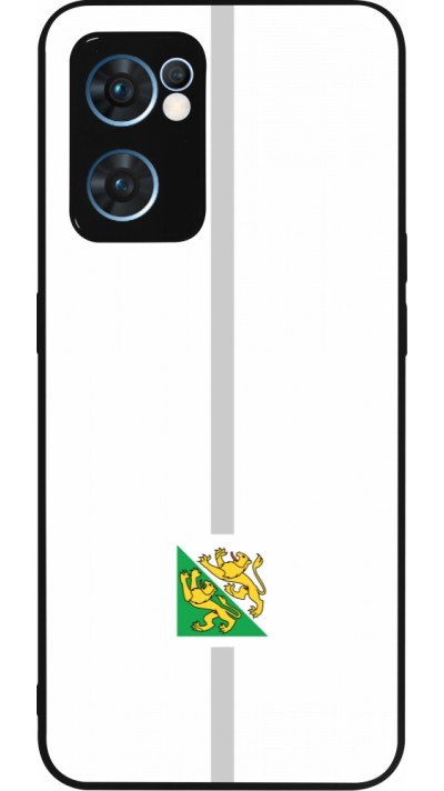 OPPO Reno7 5G Case Hülle - Silikon schwarz Kanton TG weiss
