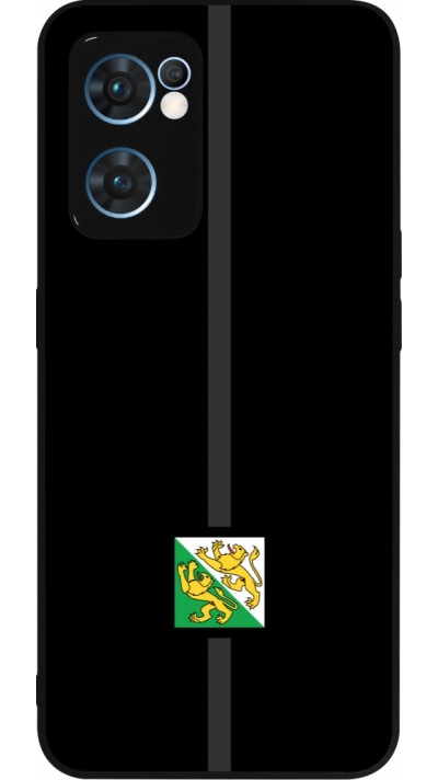 OPPO Reno7 5G Case Hülle - Silikon schwarz Kanton TG schwarz