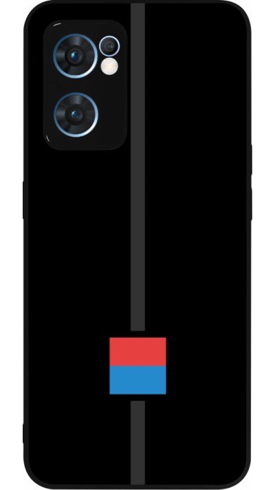 OPPO Reno7 5G Case Hülle - Silikon schwarz Kanton TI schwarz