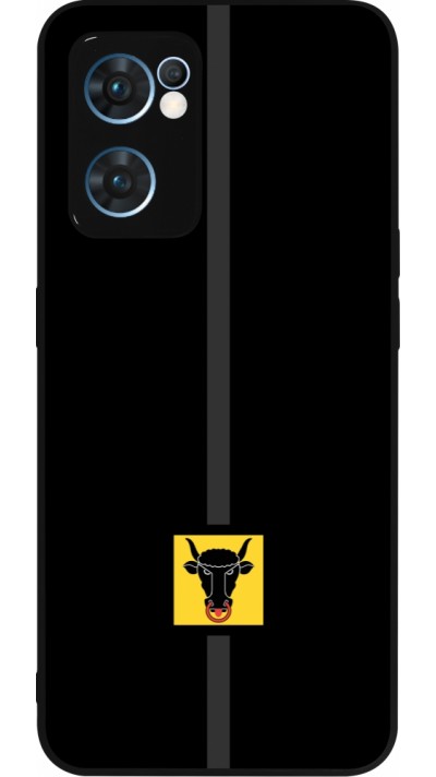 OPPO Reno7 5G Case Hülle - Silikon schwarz Kanton UR schwarz